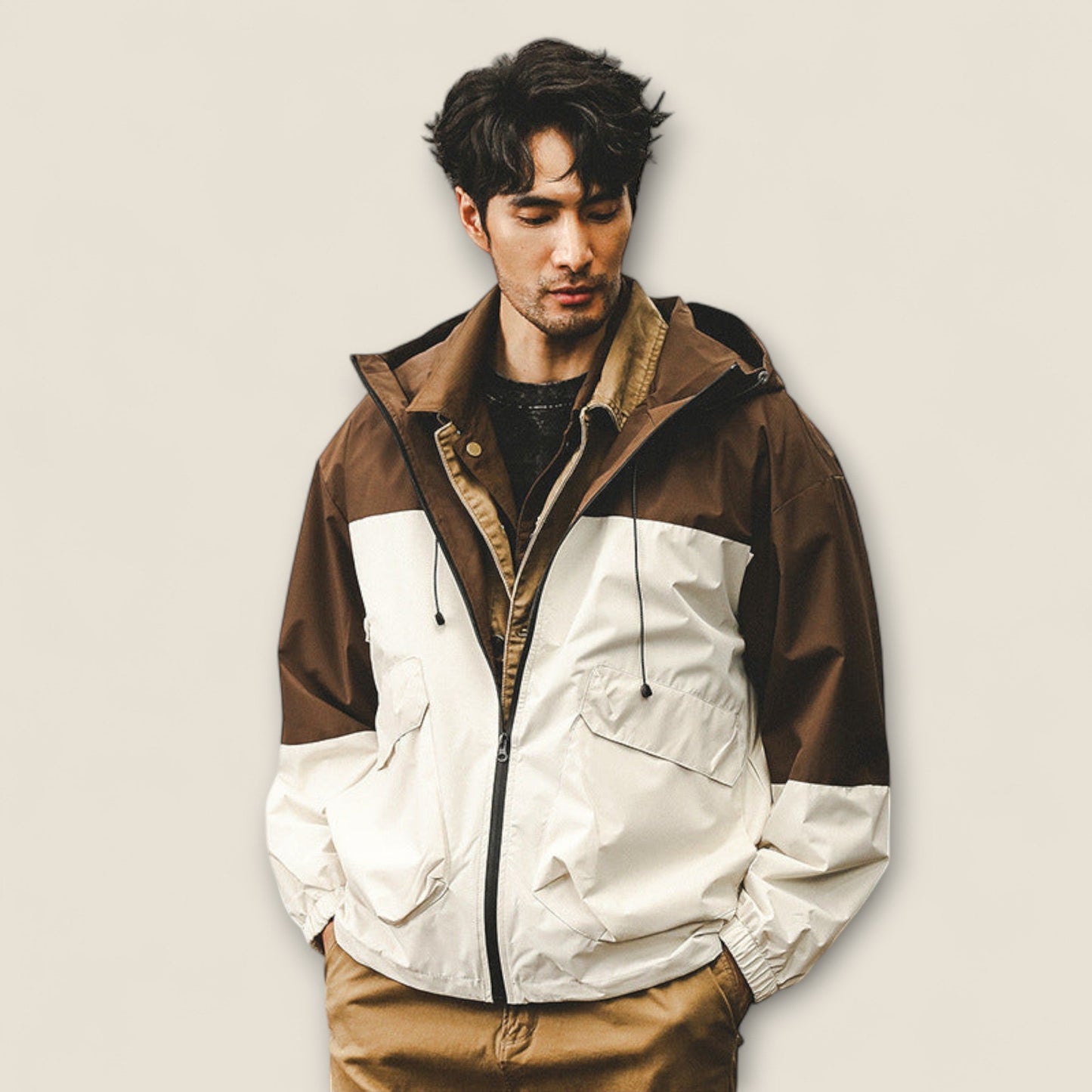 Rafael - Farveblokeret Utility Jakke