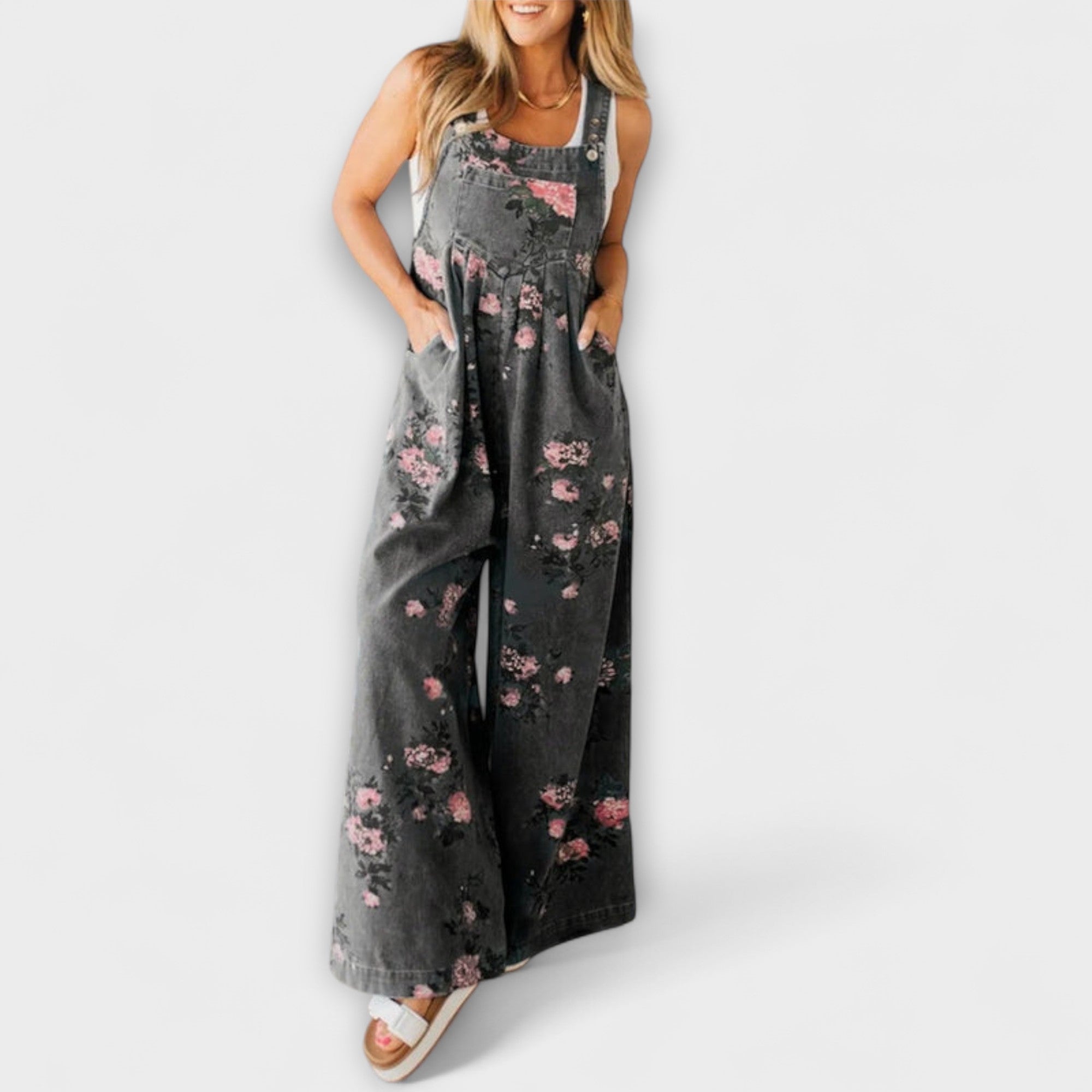 Mirona - Løs Pasform Denim Overalls