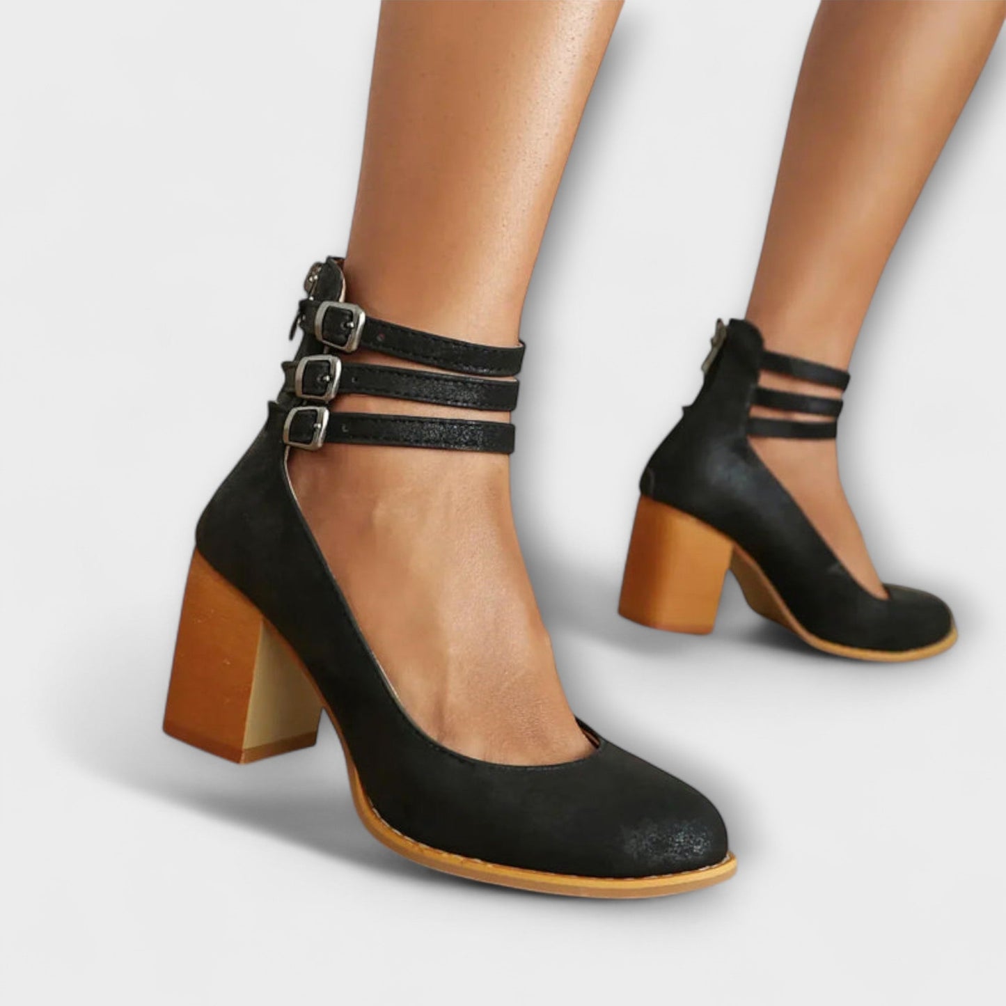 Alira – Pumps med Ankelrem Design