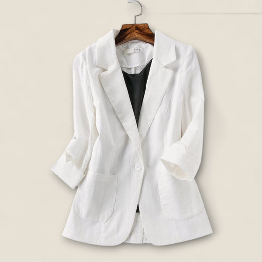 Sofia - Blød Linned Blazer