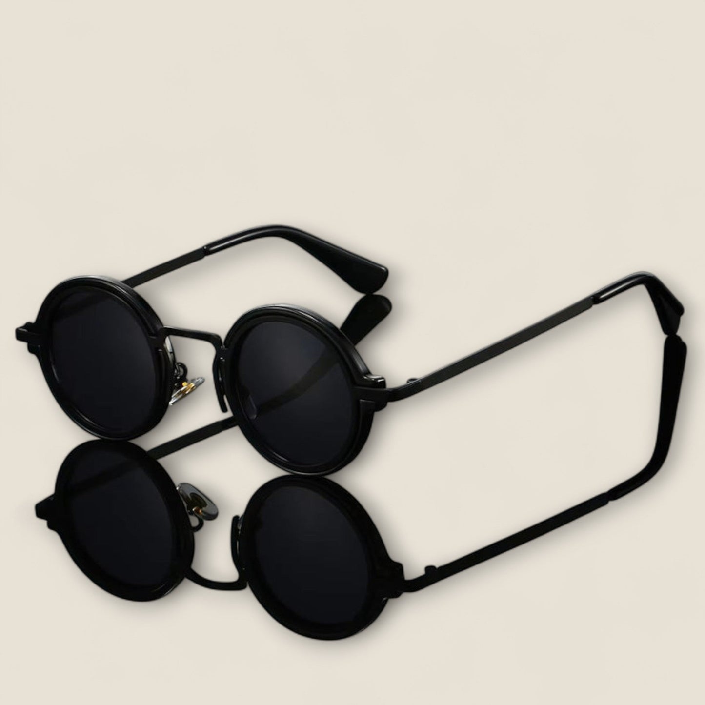 Enzo - Retro Runde Solbriller