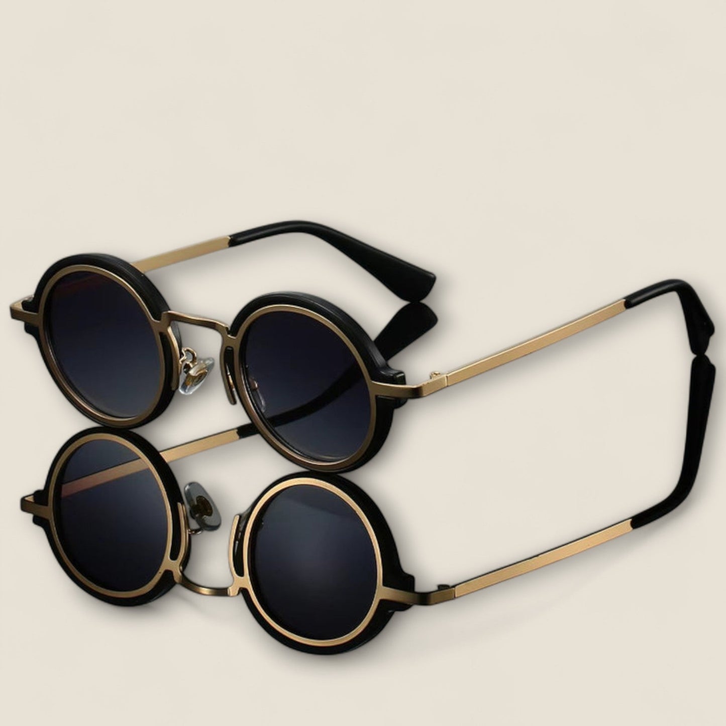 Enzo - Retro Runde Solbriller