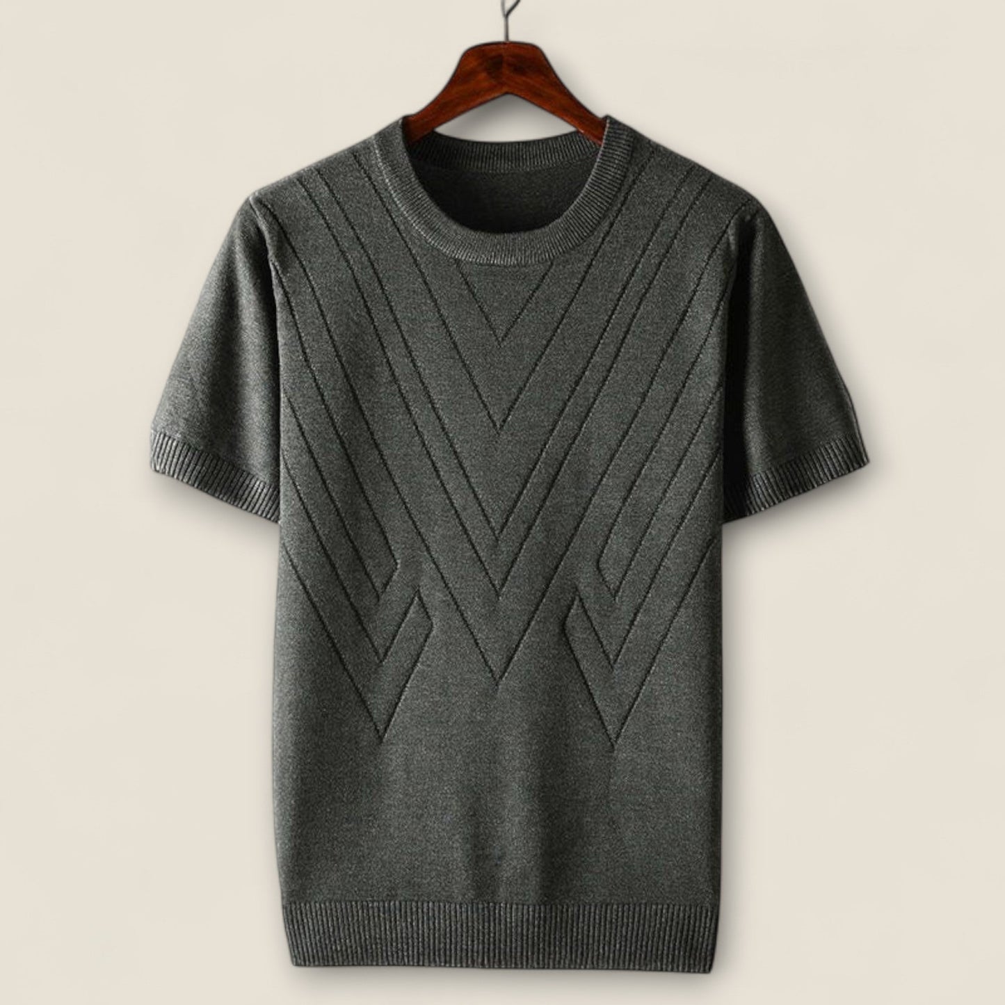 Landon - Is Silke Strikket T-Shirt