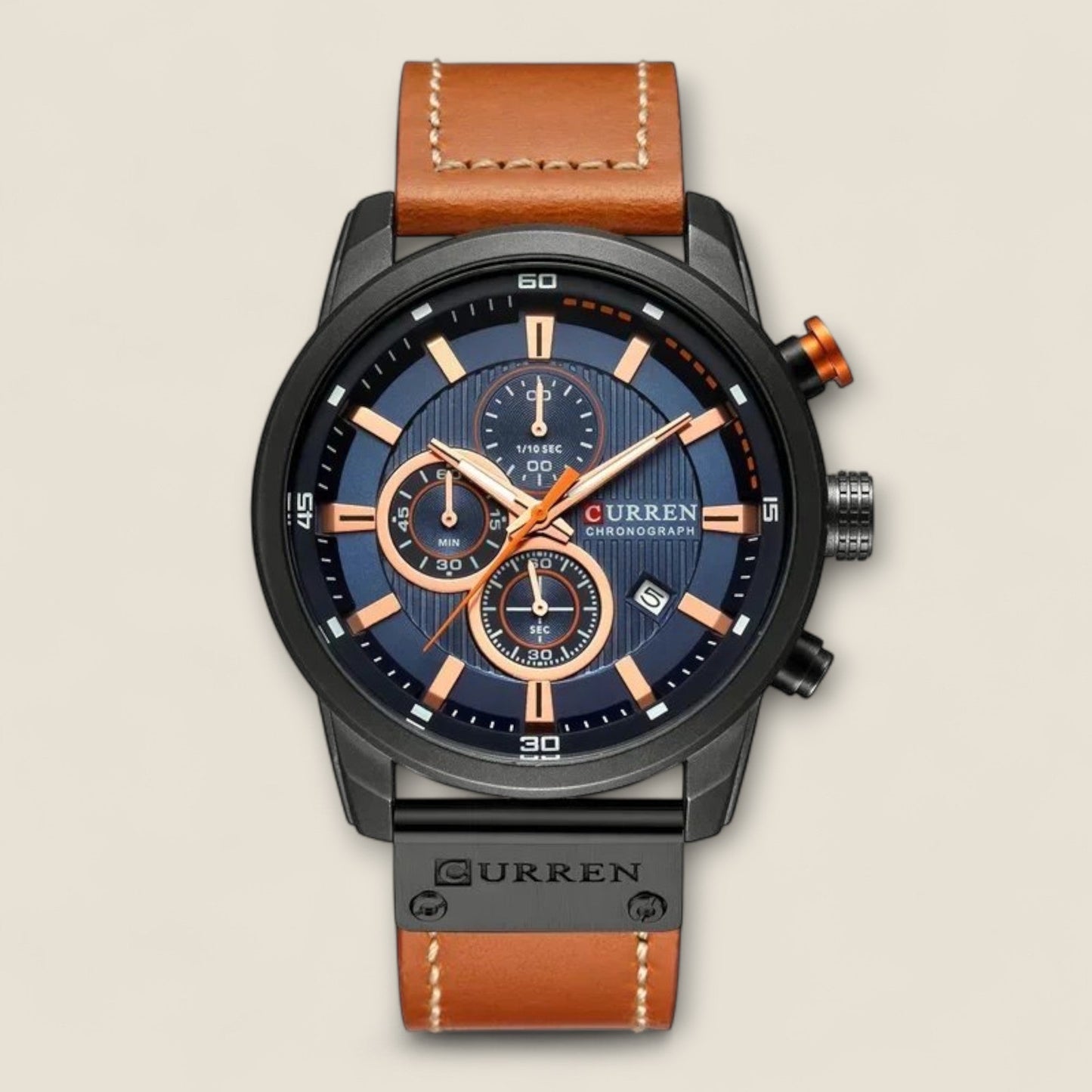 Renzo - Læder Chronograph Ur