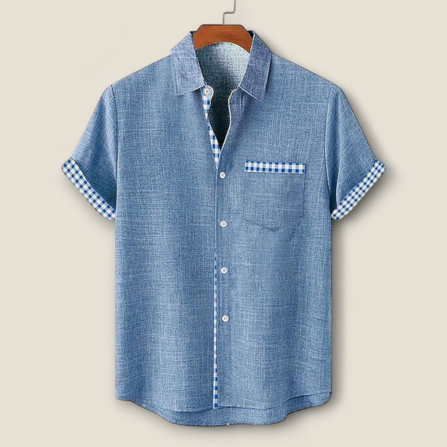 Nico - Kortærmet Skjorte med Detaljer