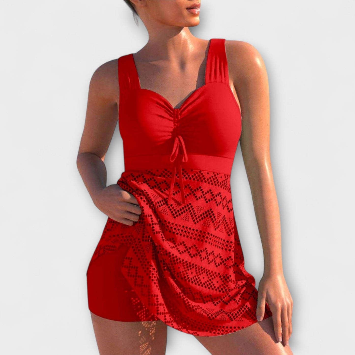 Isabella - To-delt Badedragt med Nederdel