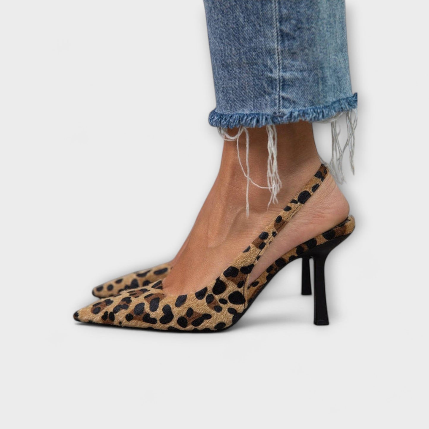 Liorina – Slingback med Leopard Look