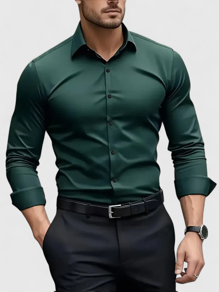 Caldwell | Tidløs Langærmet Skjorte