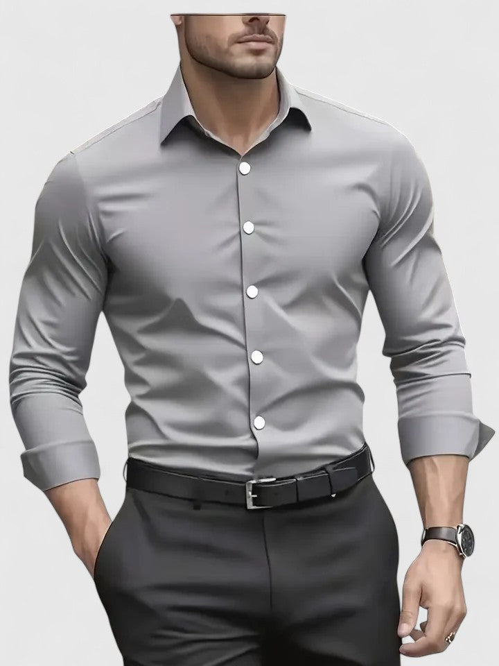 Caldwell | Tidløs Langærmet Skjorte