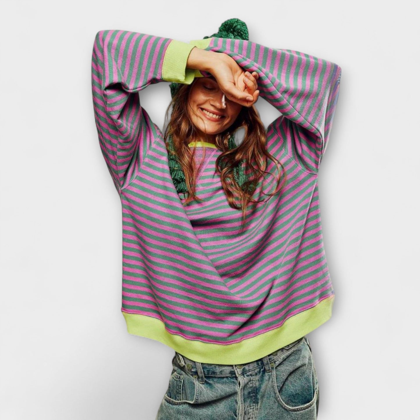 Mary - Stribet Oversized Sweater