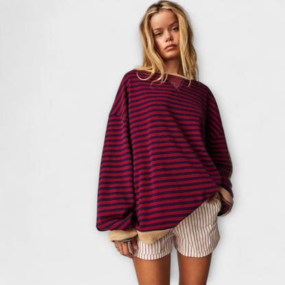 Mary - Stribet Oversized Sweater