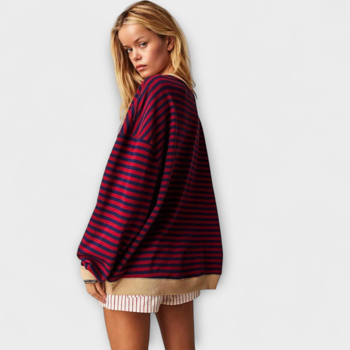 Mary - Stribet Oversized Sweater
