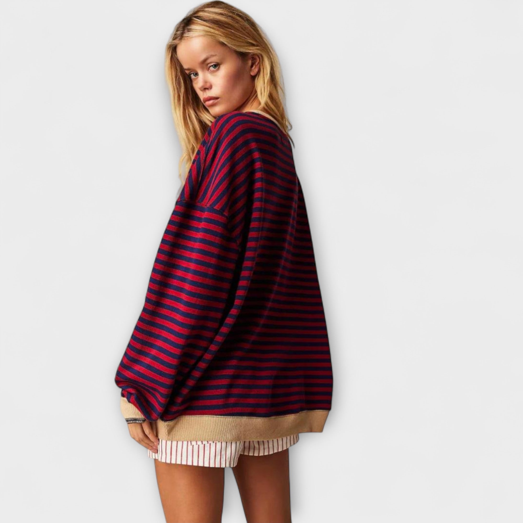 Mary - Stribet Oversized Sweater