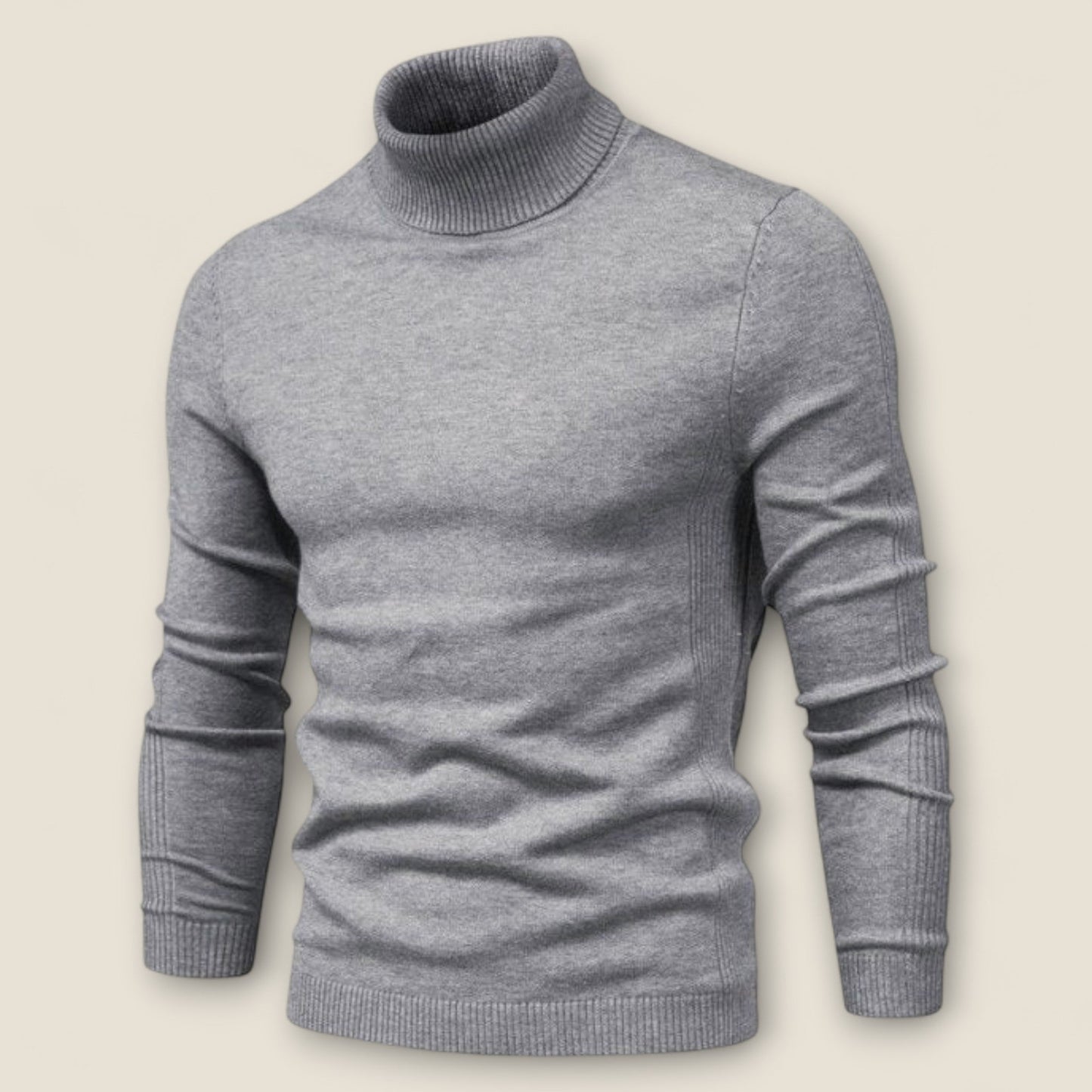 Jonas - Chic Turtleneck Striktrøje